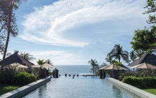 pool and blue sky in bali